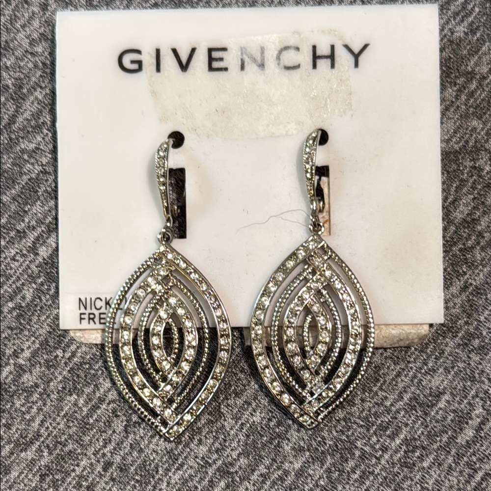 Givenchy Silver and Gold Drop Earrings